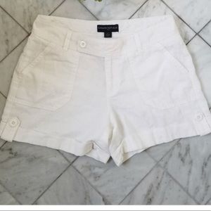 Banana republic Size 10 white linen shorts